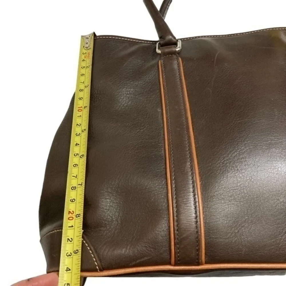 Coach vintage y2k Hamptons 7585 brown leather tote bag
